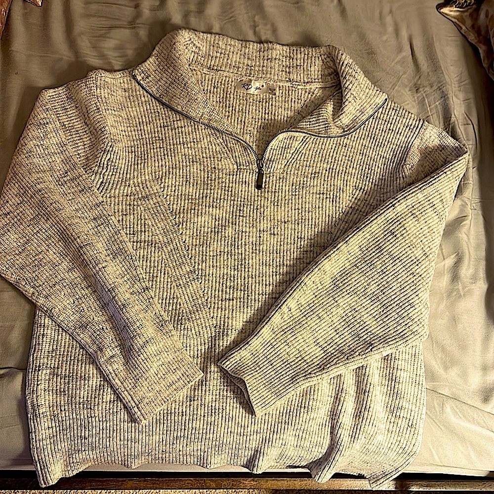 RD Style winter quart zip sweater
